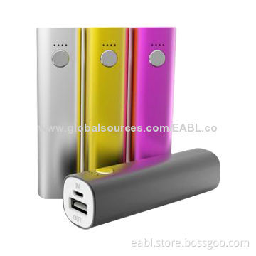 Lipstick power bank, four LED indicator, grade A battery, 2,800mAh